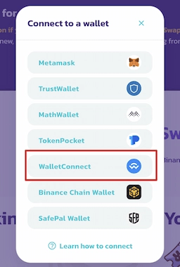 kết nối trust wallet