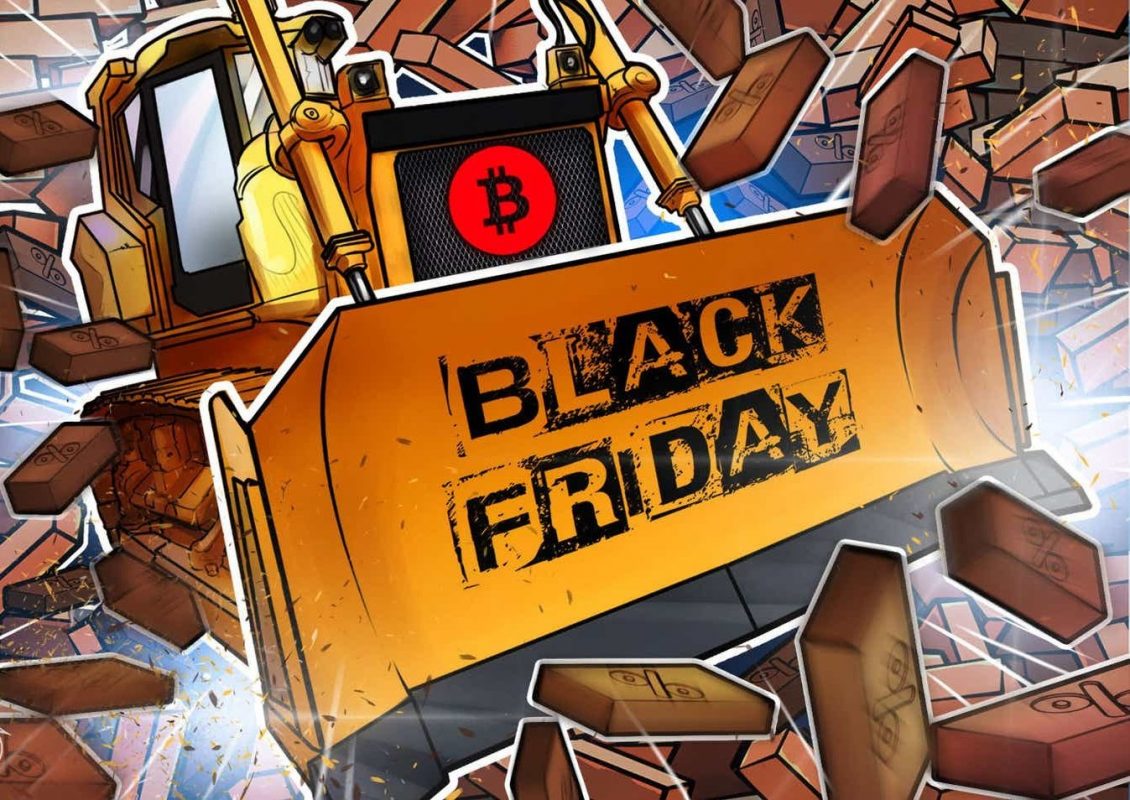 Black Friday Bitcoin giảm giá xuống 54.000 USD